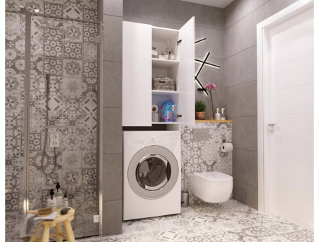 Шкаф Фасадный «MarkaOne» Wall 67 2д., Белый (У79528)