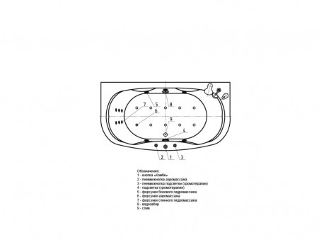 Акриловая Ванна «Aquatek» Мелисса, Асимметричная, 180x95 (MEL180-0000006)