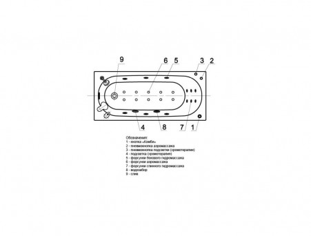 Акриловая Ванна «Aquatek» Оберон, Прямоугольная, 170x70 (OBR170-0000027)