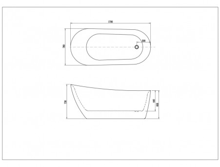 Акриловая Ванна «Aquatek» Лагуна, Овальная, Отдельностоящая, 170x78 (AQ-K133778WT)