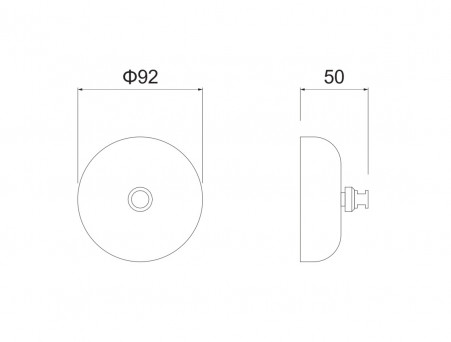 Веревка для Белья «Aquatek» Европа с Держателем, Хром, 2,5м (AQ4994CR)