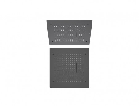 Верхний Душ «Aquatek» 2 Jet, Квадратный, Чёрный Матовый, 50x50см (AQ2082MB)