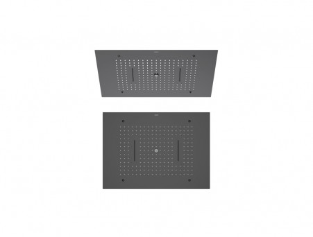 Верхний Душ «Aquatek» 3 Jet, Прямоугольный, Чёрный Матовый, 60x43см (AQ2083MB)