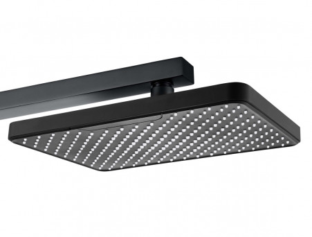 Верхний Душ «Aquatek» Прямоугольный, Настенный, Чёрный Матовый, 31x21см (AQ2081MB)