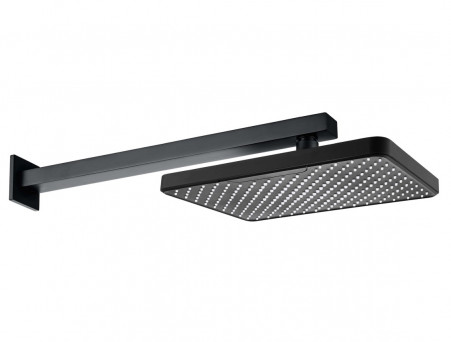 Верхний Душ «Aquatek» Прямоугольный, Настенный, Чёрный Матовый, 31x21см (AQ2081MB)