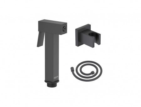 Комплект «Aquatek» Гигиенический Душ, Держатель и Шланг 120см, Чёрный Матовый (AQ2053MB)