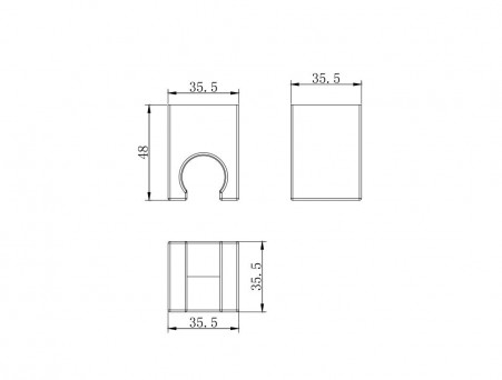 Держатель Ручного Душа «Aquatek» Настенный, Хром (AQ2400CR)