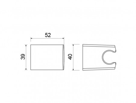 Держатель Ручного Душа «Aquatek» Настенный, Хром (AQ2403CR)