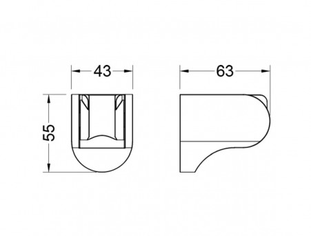 Держатель Ручного Душа «Aquatek» Настенный, Хром (AQ2405CR)