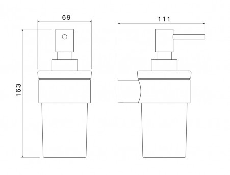 Дозатор «Aquatek» Лира, Хром/Белый Матовый  (AQ4405CR)