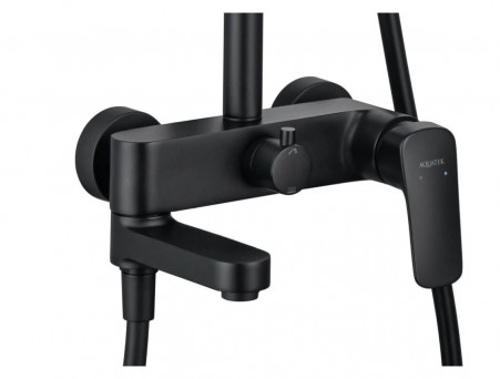 Душевая Система «Aquatek» 3 Jet 25см, Черный Матовый (AQ2040MB)