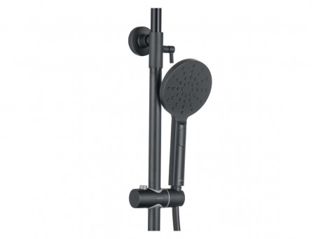 Душевая Система «Aquatek» 3 Jet 25см, Черный Матовый (AQ2040MB)