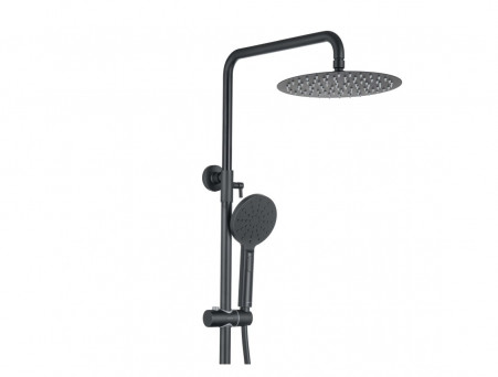 Душевая Система «Aquatek» 3 Jet 25см, Черный Матовый (AQ2040MB)