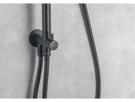 Душевая Система «Aquatek» 3 Jet 25см, Черный Матовый (AQ2046MB)