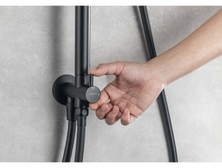 Душевая Система «Aquatek» 3 Jet 25см, Черный Матовый (AQ2046MB)