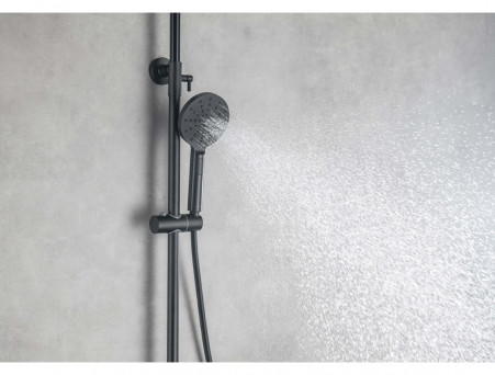 Душевая Система «Aquatek» 3 Jet 25см, Черный Матовый (AQ2046MB)