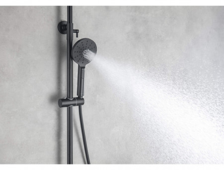 Душевая Система «Aquatek» 3 Jet 25см, Черный Матовый (AQ2046MB)