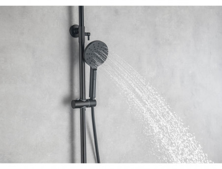 Душевая Система «Aquatek» 3 Jet 25см, Черный Матовый (AQ2046MB)