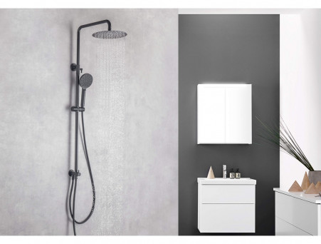 Душевая Система «Aquatek» 3 Jet 25см, Черный Матовый (AQ2046MB)