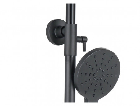 Душевая Система «Aquatek» 3 Jet 25см, Черный Матовый (AQ2060MB)