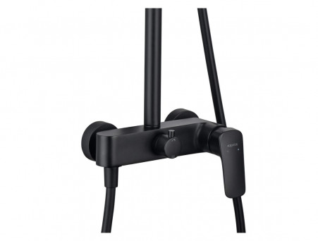 Душевая Система «Aquatek» 3 Jet 25см, Черный Матовый (AQ2060MB)