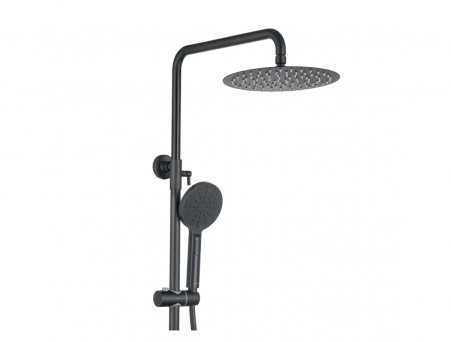 Душевая Система «Aquatek» 3 Jet 25см, Черный Матовый (AQ2060MB)