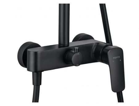 Душевая Система «Aquatek» 3 Jet 25см, Черный Матовый (AQ2060MB)