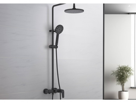 Душевая Система «Aquatek» Бетта, Черный Матовый (AQ2140MB)