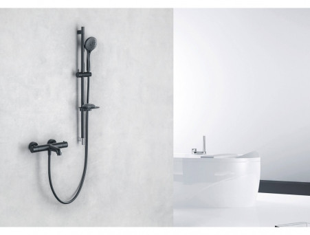 Душевой Гарнитур «Aquatek» 3 Jet, Черный Матовый, 73см (AQ2011MB)