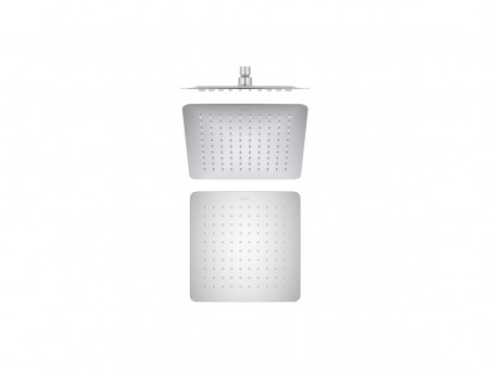 Верхний Душ «Aquatek» Квадратный, Настенный, Хром, 25x25см, 2мм (AQ2072CR)