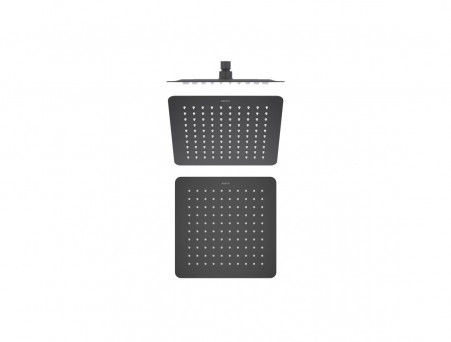 Верхний Душ «Aquatek» Квадратный, Настенный, Чёрный Матовый, 25x25см, 2мм (AQ2072MB)