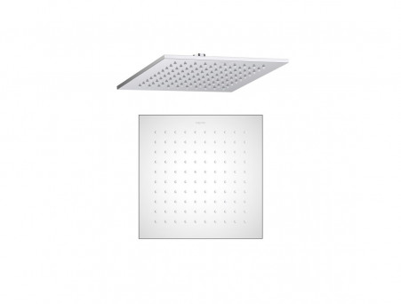 Верхний Душ «Aquatek» Квадратный, Настенный, Хром, 25x25см, 7мм (AQ2076CR)