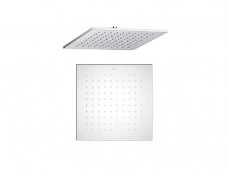 Верхний Душ «Aquatek» Квадратный, Настенный, Хром, 25x25см, 7мм (AQ2076CR)