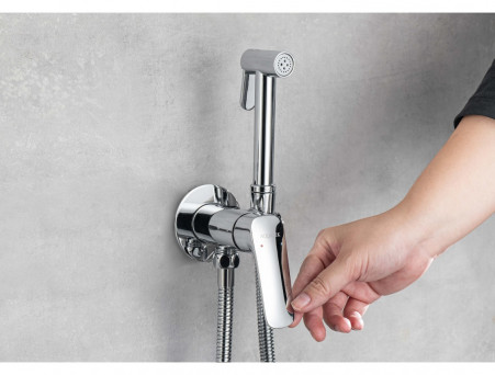 Гигиенический Душ со Смесителем «Aquatek» Вега, Встраиваемый, Хром (AQ1019CR)