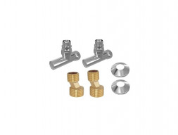 Комплект Фитингов «Aquatek» для Полотенцесушителя, Хром (AQ 1020CH)