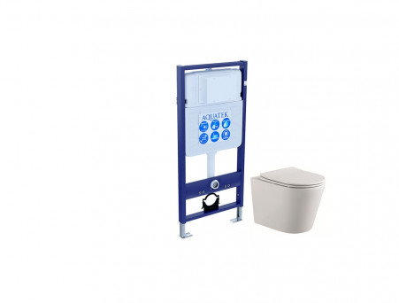 Комплект «Aquatek» SET Вега: Унитаз, Сиденье и Инсталляция (INS-0000012+AQ1904-00)