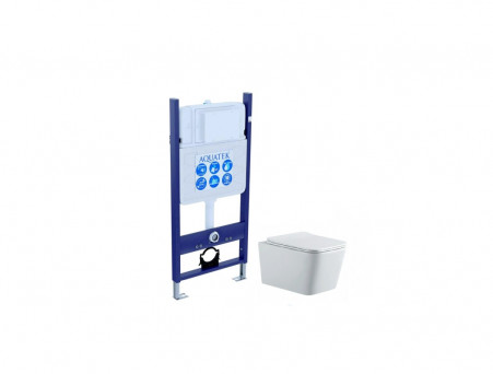 Комплект «Aquatek» SET Либра New N-14: Унитаз, Сиденье и Инсталляция (INS-0000014+AQ0530N-00)