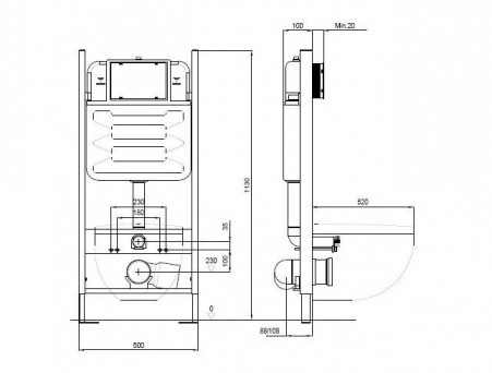Комплект «Aquatek» SET Либра New N-14: Унитаз, Сиденье и Инсталляция (INS-0000014+AQ0530N-00)