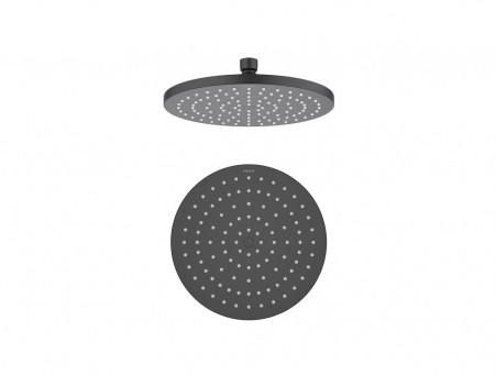 Верхний Душ «Aquatek» Круглый, Настенный, Чёрный Матовый, 22см, 12мм (AQ2086MB)