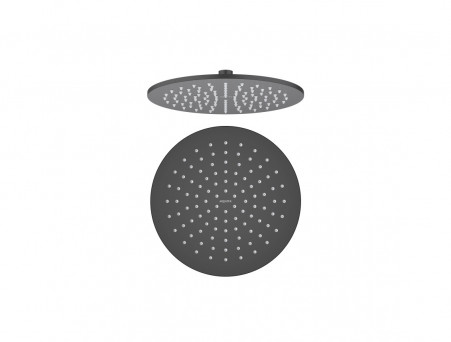 Верхний Душ «Aquatek» Круглый, Настенный, Чёрный Матовый, 25см, 7мм (AQ2077MB)