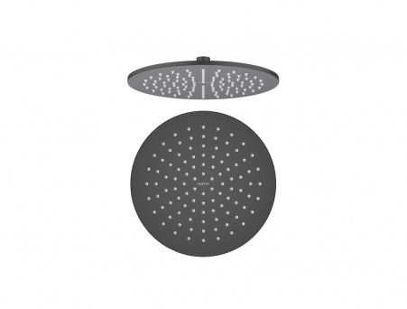Верхний Душ «Aquatek» Круглый, Настенный, Чёрный Матовый, 25см, 7мм (AQ2077MB)
