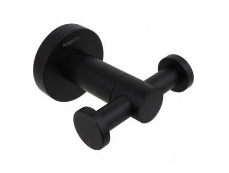 Крючок «Aquatek» Вега, Двойной, Черный Матовый (AQ4002MB)