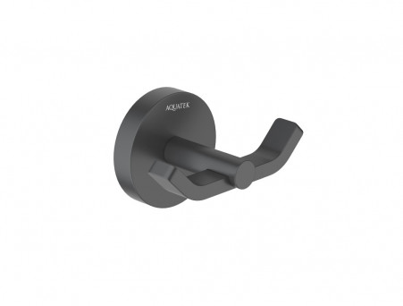 Крючок «Aquatek» Бетта, Двойной, Черный Матовый (AQ4602MB)