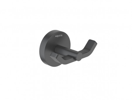 Крючок «Aquatek» Бетта, Двойной, Черный Матовый (AQ4602MB)