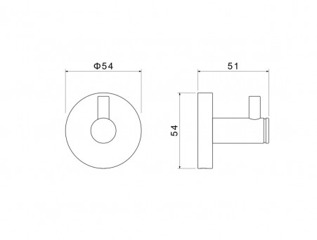 Крючок «Aquatek» Европа, Хром (AQ4101CR)