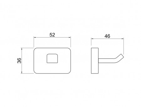 Крючок «Aquatek» Либра, Хром (AQ4301CR)