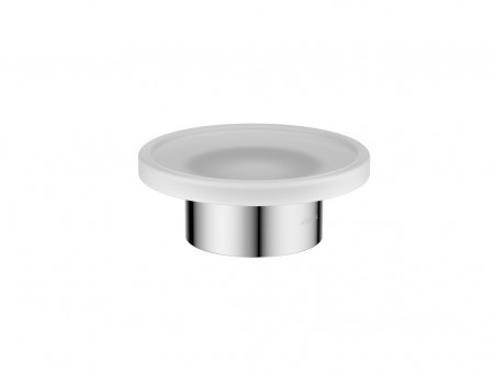 Мыльница Настольная «Aquatek» Лира, Хром/Белый Матовый  (AQ4426CR)