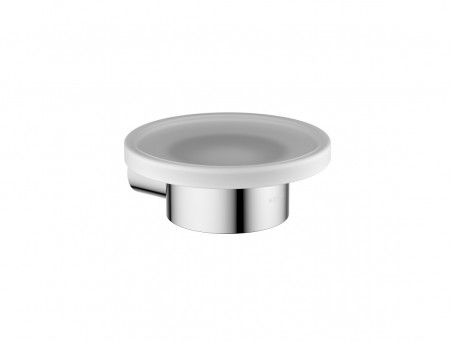 Мыльница «Aquatek» Лира, Хром/Белый Матовый  (AQ4403CR)