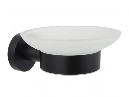 Мыльница «Aquatek» Вега, Черный Матовый/Белый Матовый  (AQ4003MB)