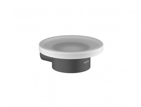 Мыльница «Aquatek» Лира, Черный Матовый/Белый Матовый  (AQ4403MB)